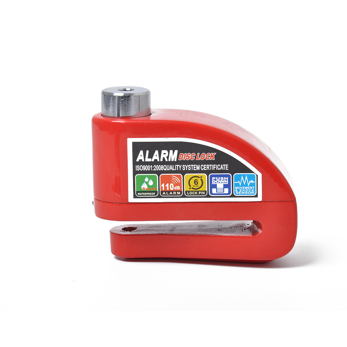 Skivelås til Motorcykel – med Alarm