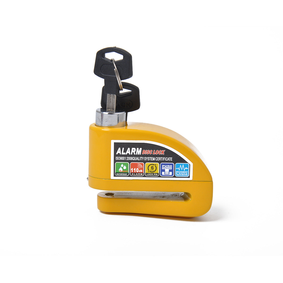 Skivelås til Motorcykel – med Alarm