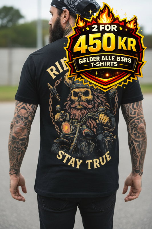 B3RS Ride Hard Viking Rider T-Shirt