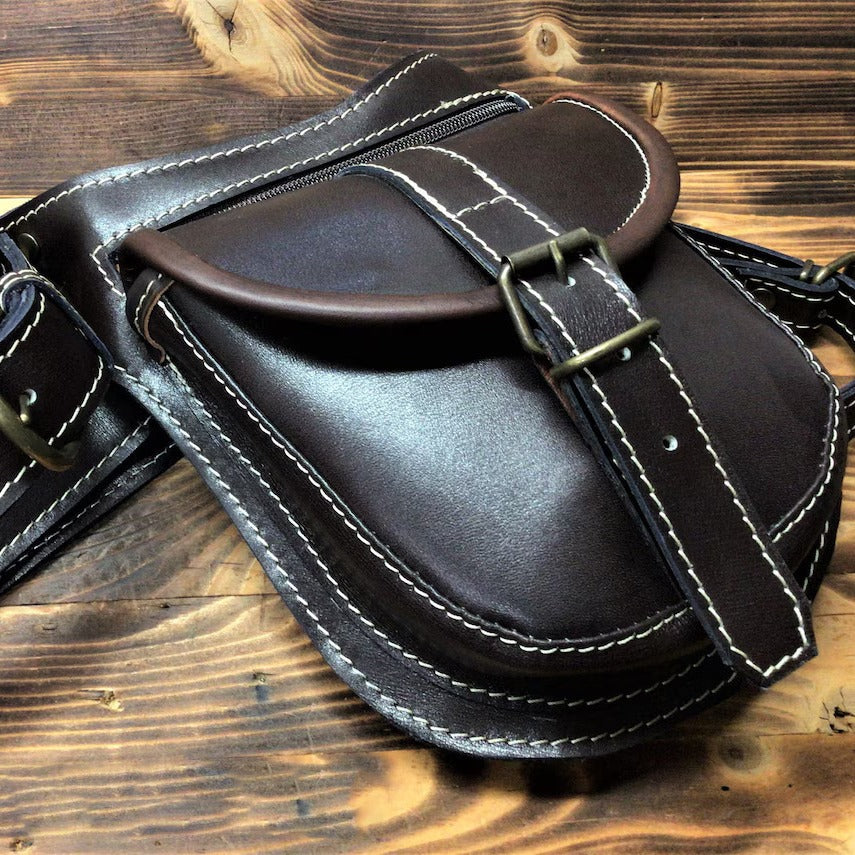 MC Taljetaske i Læder