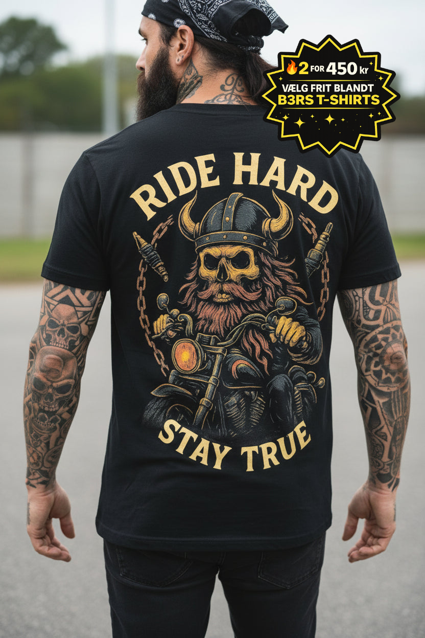 B3RS Ride Hard Viking Rider T-Shirt