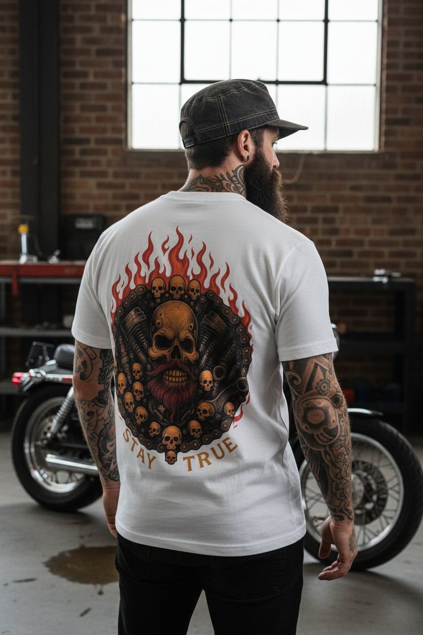 B3RS Stay True Skull T-Shirt