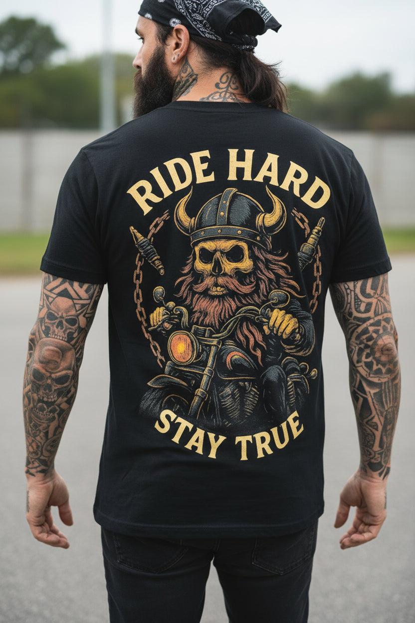 B3RS Ride Hard Viking Rider T-Shirt