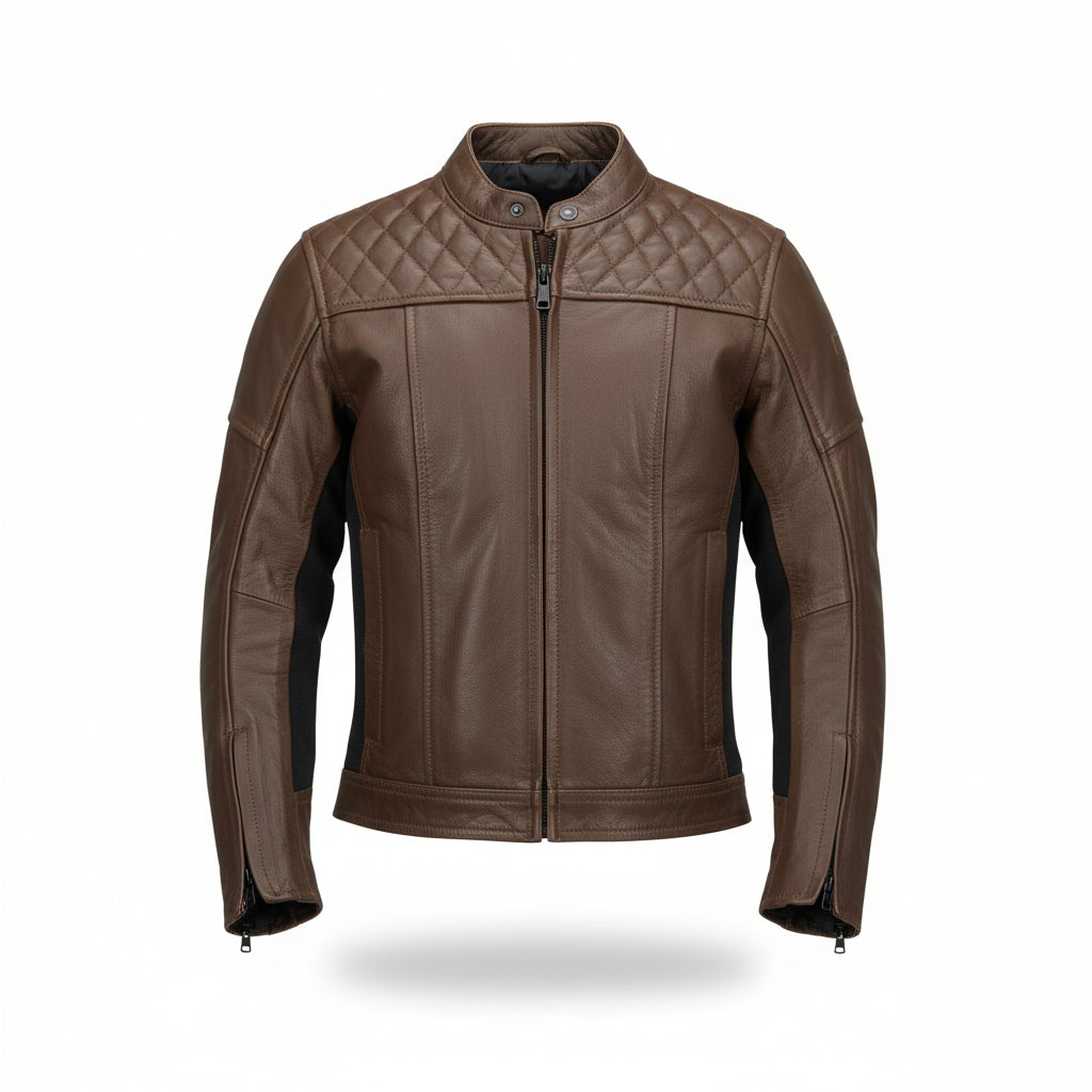 MC Jakke Læder BOOMER Brun WOMEN