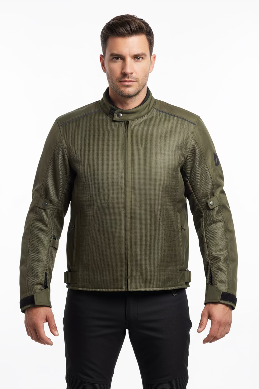 MC Jakke Vento Textil-OLIVE MEN