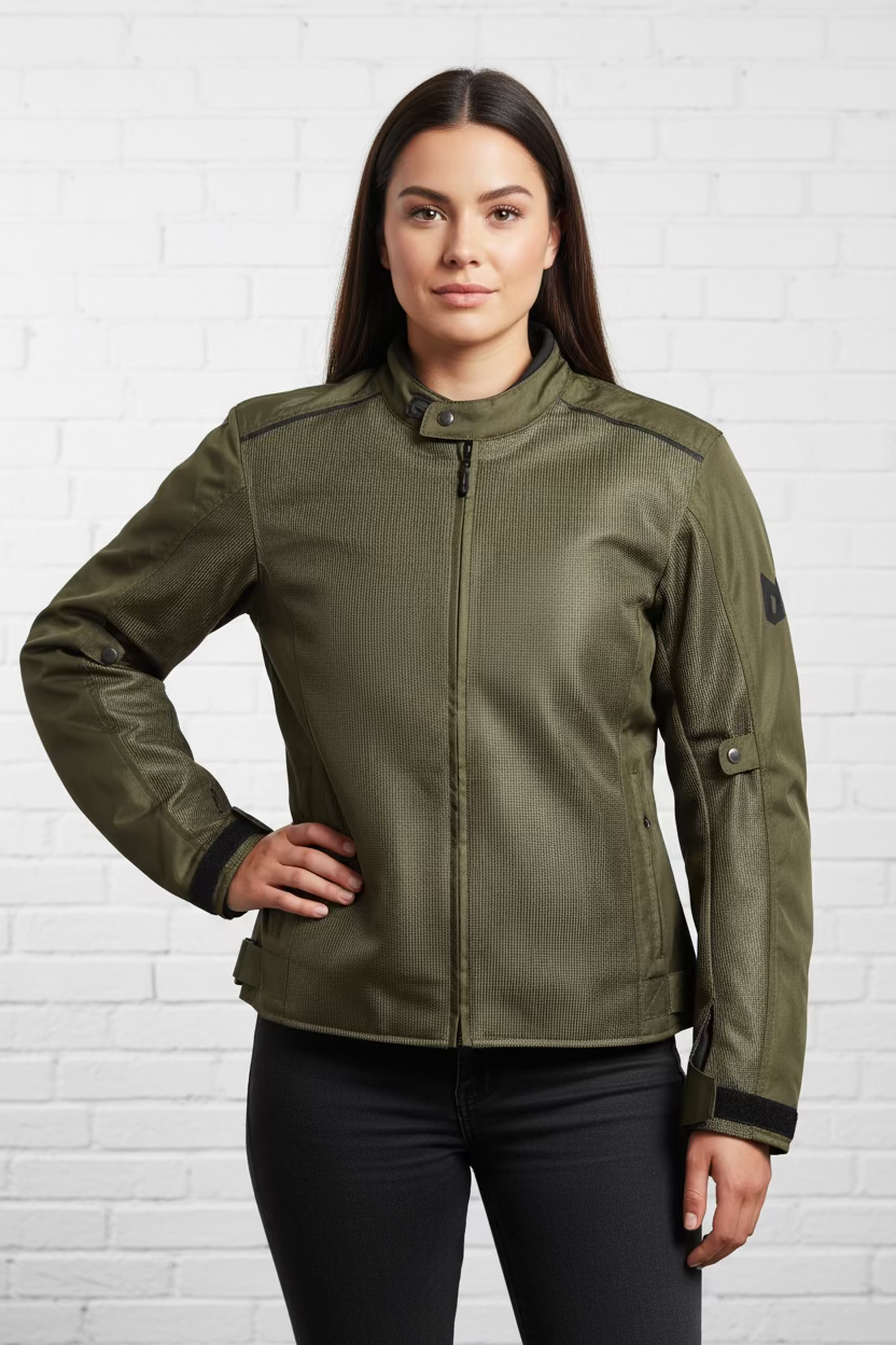 MC Jakke Vento Textil Grøn WOMEN