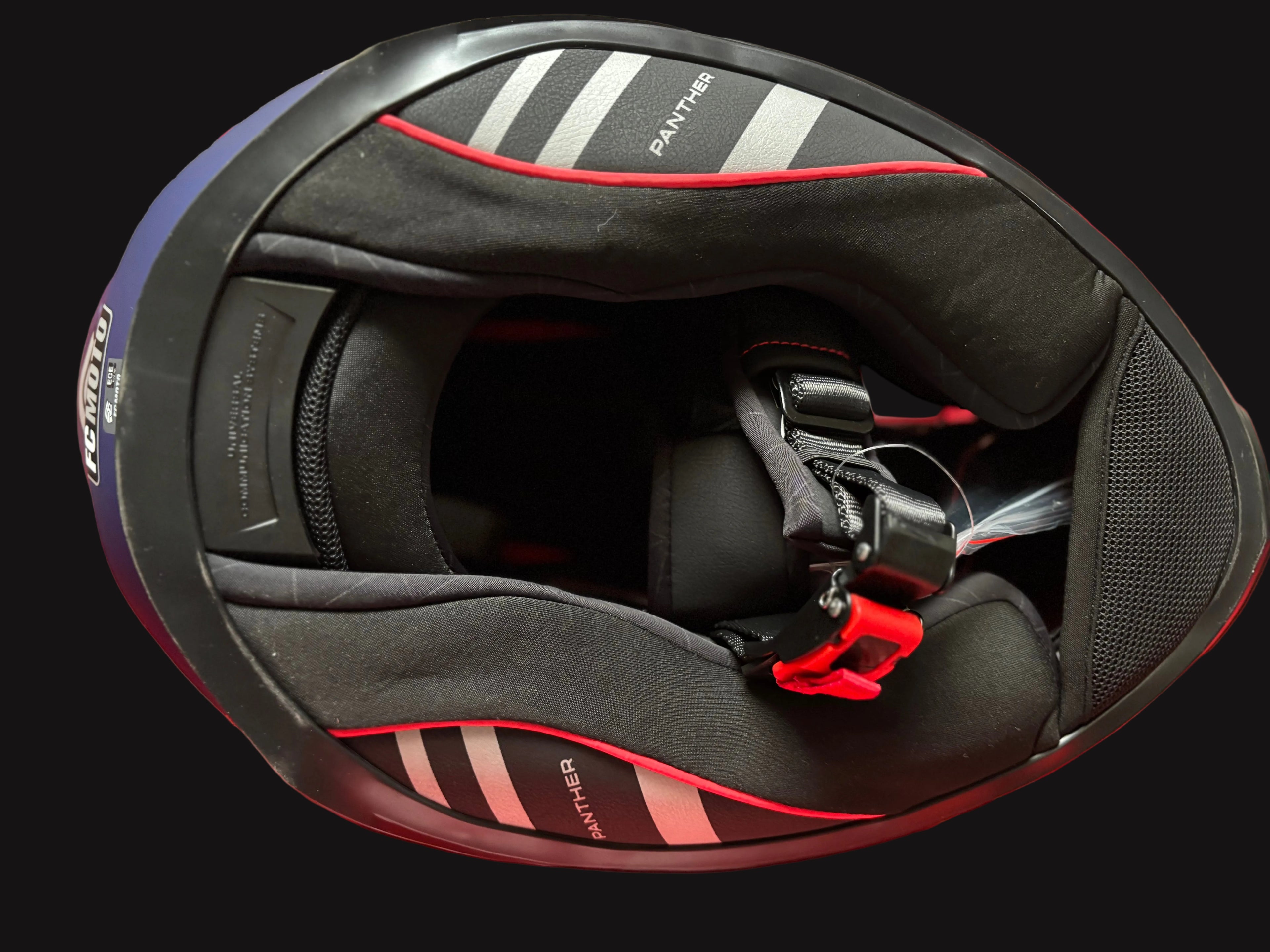 Mc hjelm FF130SV-Mat blå, ntegreret solskærm