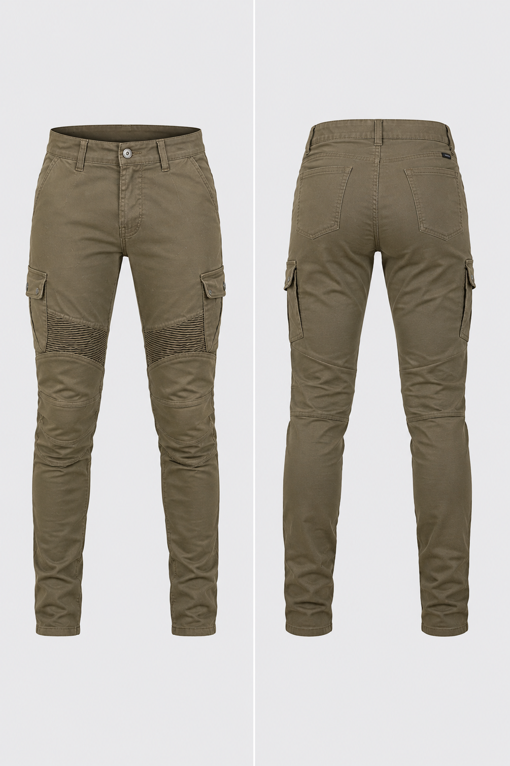 MC-Cargobukser Course Aramidforstærket Tapered Fit Olivengrøn