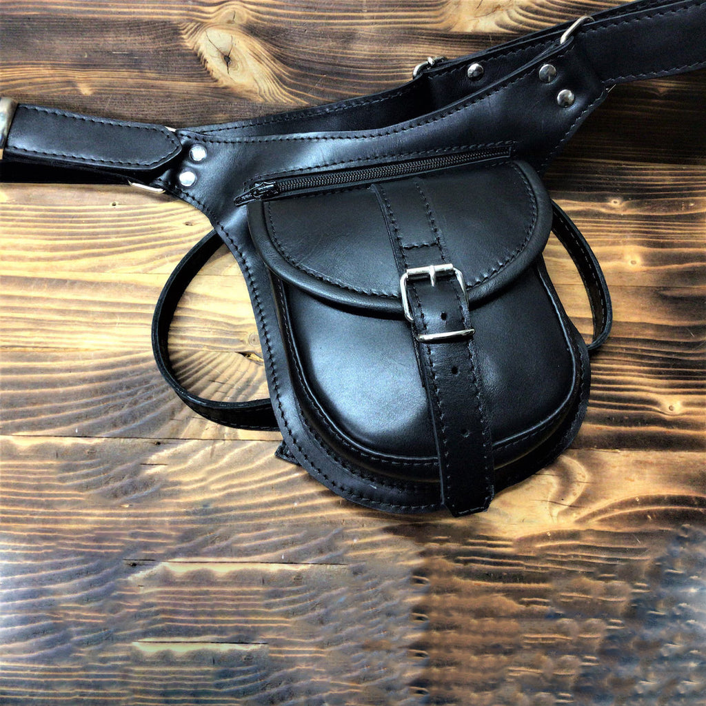 MC Taljetaske i Læder